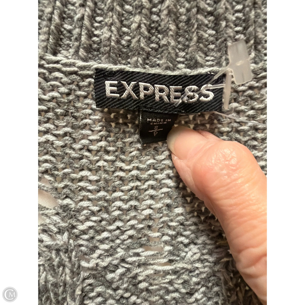 Sweater By Express In Grey, Size: S