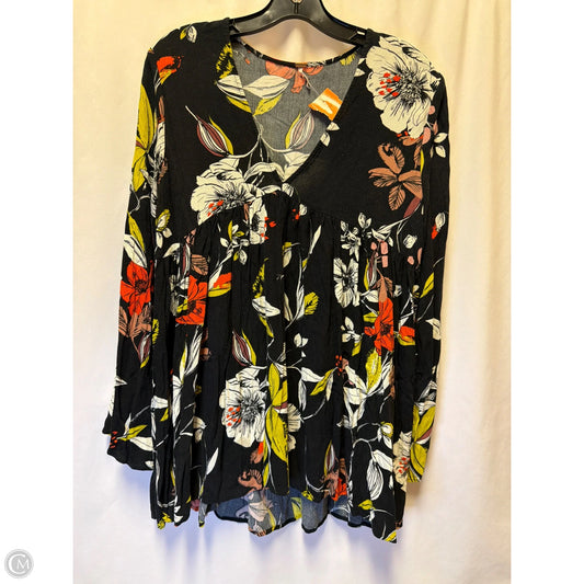 Top Long Sleeve By Free People In Black, Size: S
