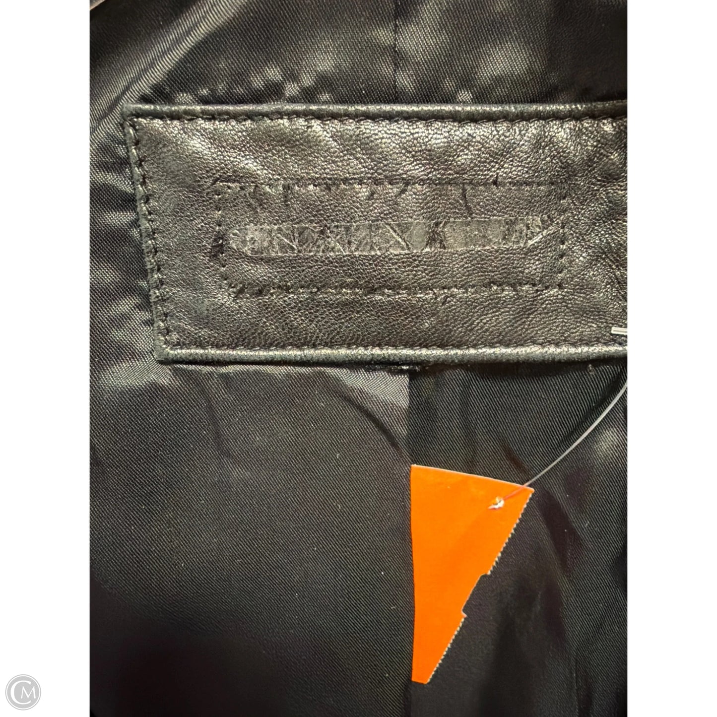 Jacket Leather By Clothes Mentor In BlackSize: L