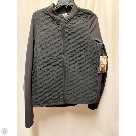 Athletic Jacket By Avia In Black, Size: L
