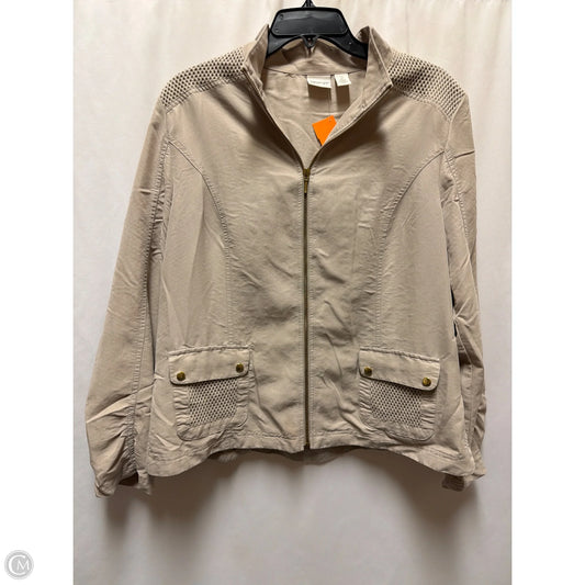 Jacket Other By Zenergy By Chicos In Beige, Size: L