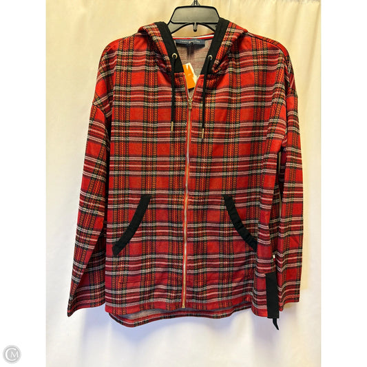 Sweatshirt Hoodie By Tommy Hilfiger In Red, Size: M