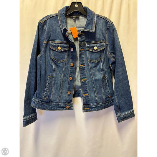 Jacket Denim By Talbots In Blue Denim, Size: Mp