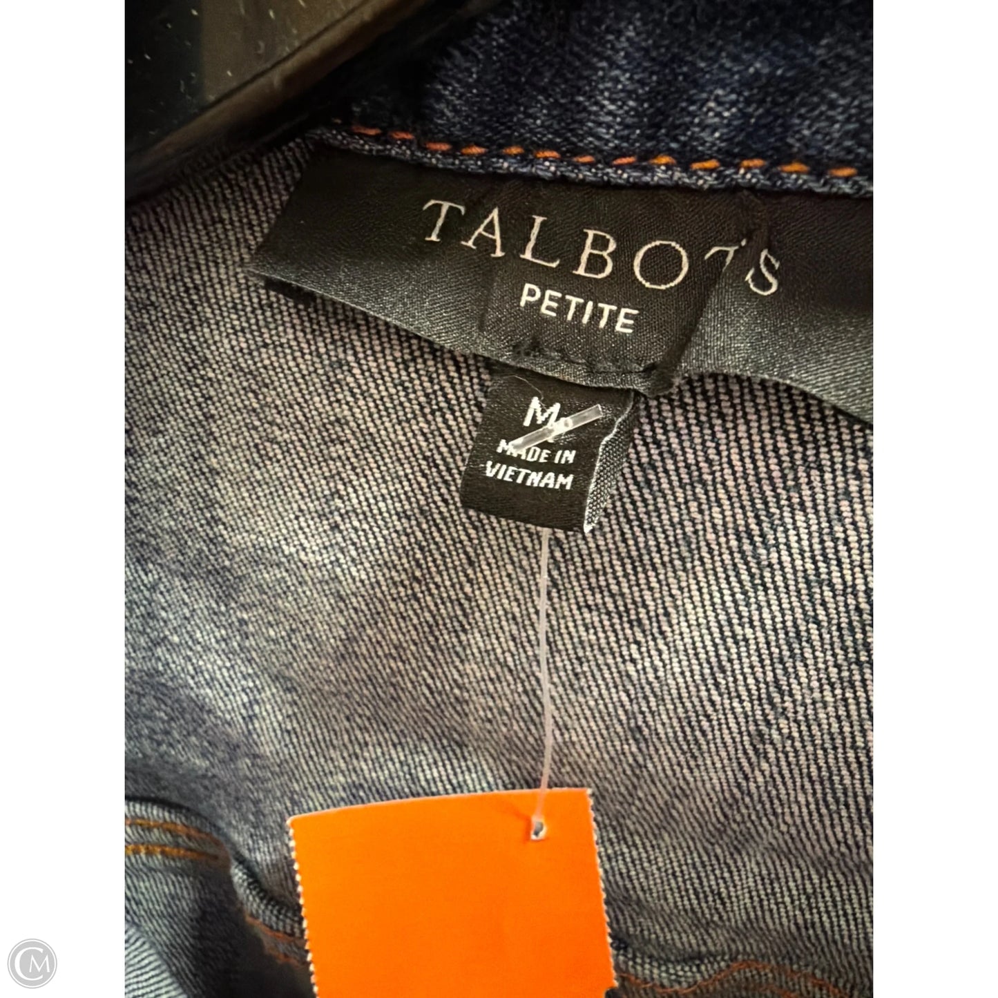 Jacket Denim By Talbots In Blue Denim, Size: Mp