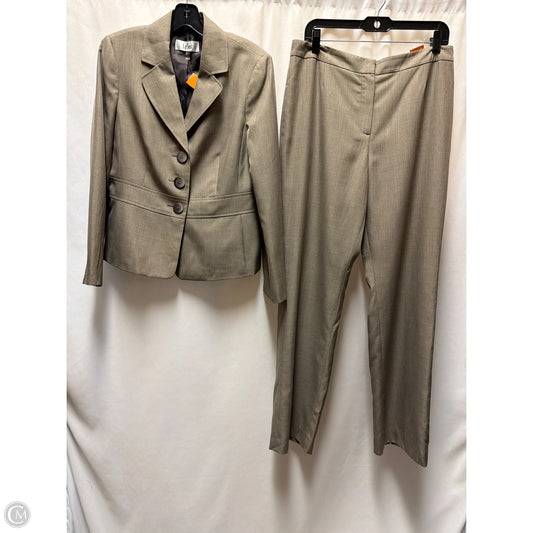 Pants Suit 2pc By Le Suit In Beige, Size: M