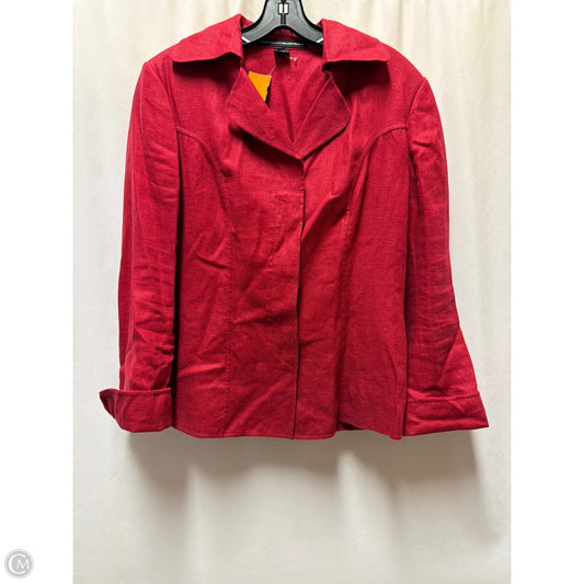 Blazer By Linda Allard In Maroon, Size: M