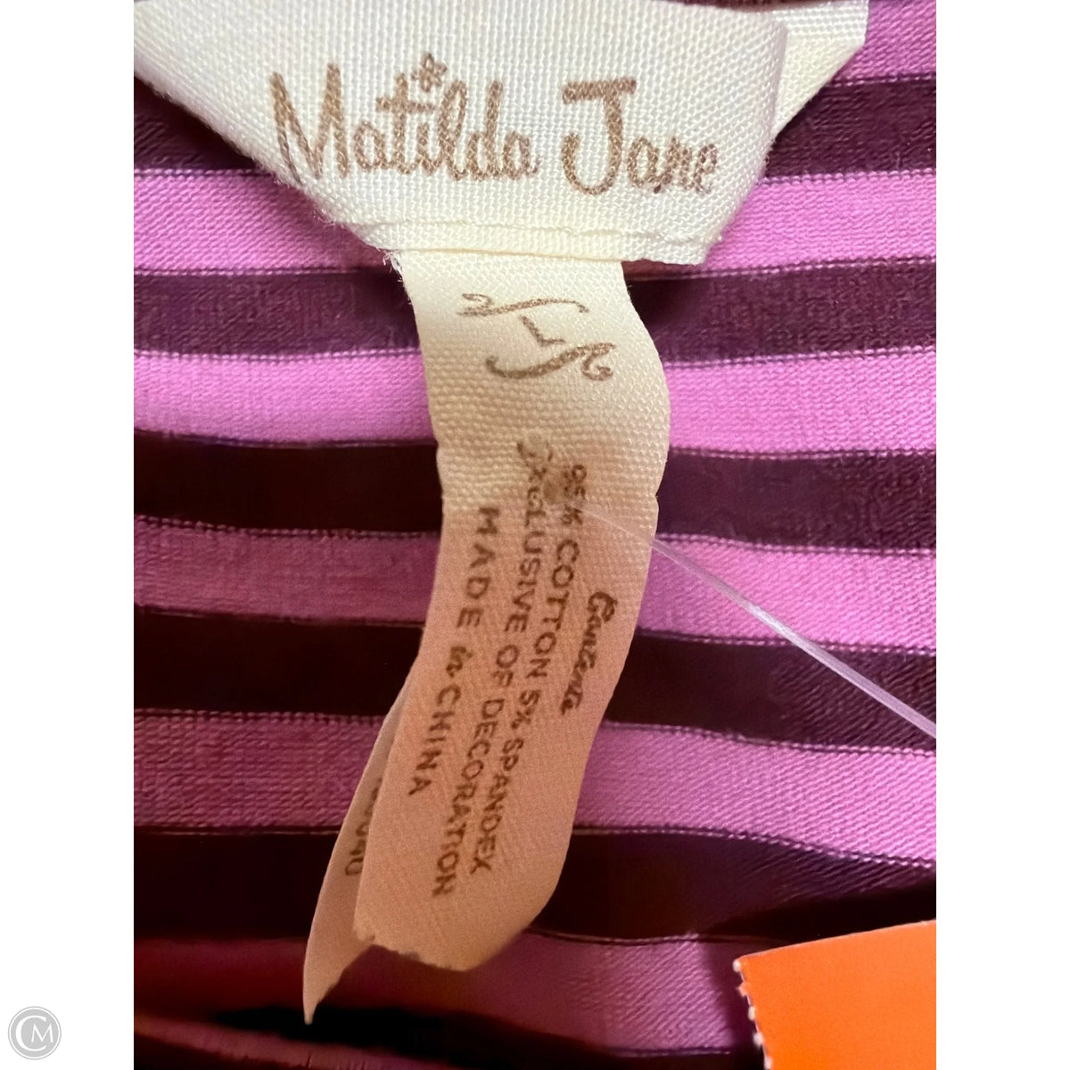 Top Long Sleeve By Matilda Jane In Plaid Pattern, Size: L