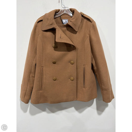 Coat Peacoat By Jcp In Brown, Size: Xl