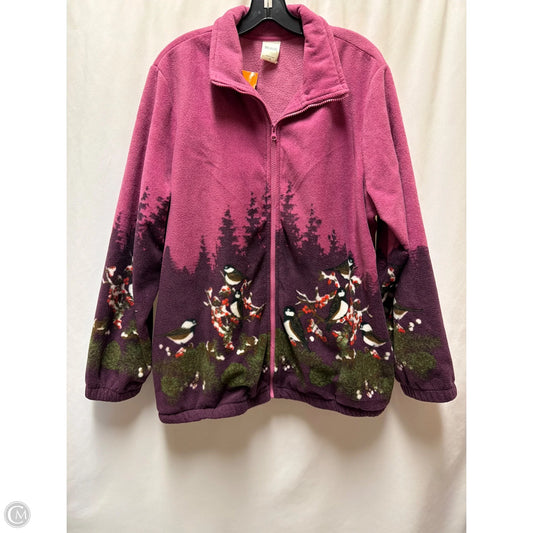 Jacket Fleece By Blair In Purple, Size: Xl