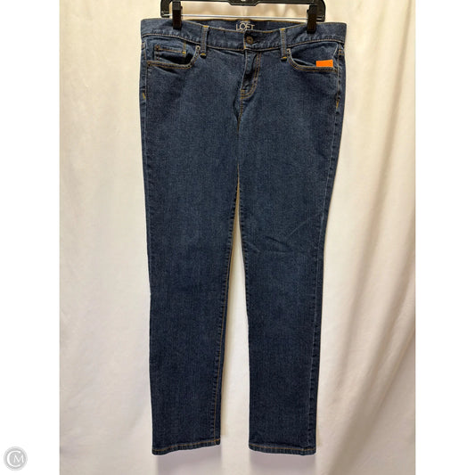 Jeans Skinny By Loft In Blue Denim, Size: 10