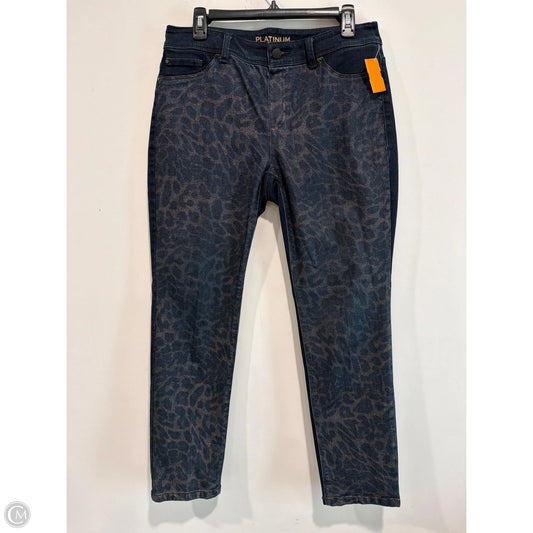Jeans Straight By Chicos In Blue Denim, Size: 6