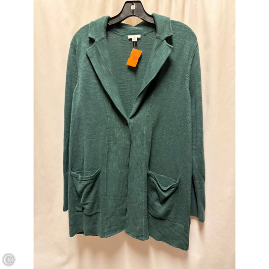 Cardigan By J. Jill In Green, Size: L