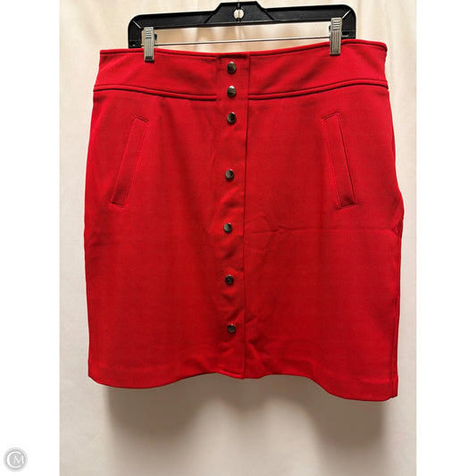 Skirt Mini & Short By Dana Buchman In Red, Size: Xl