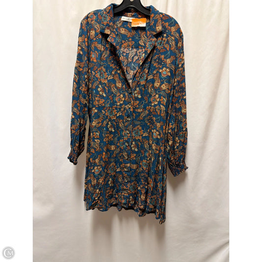 Dress Casual Midi By Natural Life In Blue, Size: L