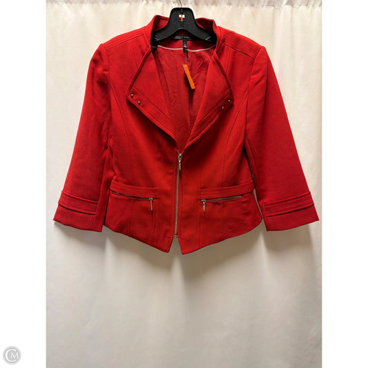 Jacket Moto By White House Black Market In Red, Size: S