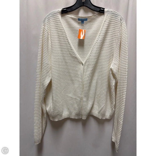 Cardigan By Draper James In White, Size: Xxl