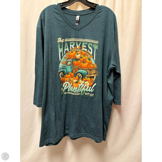Top Short Sleeve By Clothes Mentor In Blue, Size: 3x