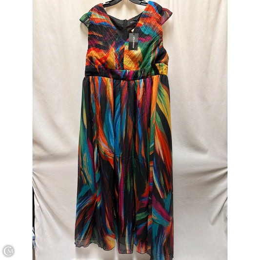 Dress Casual Maxi By Clothes Mentor In Multi-colored, Size: 2x