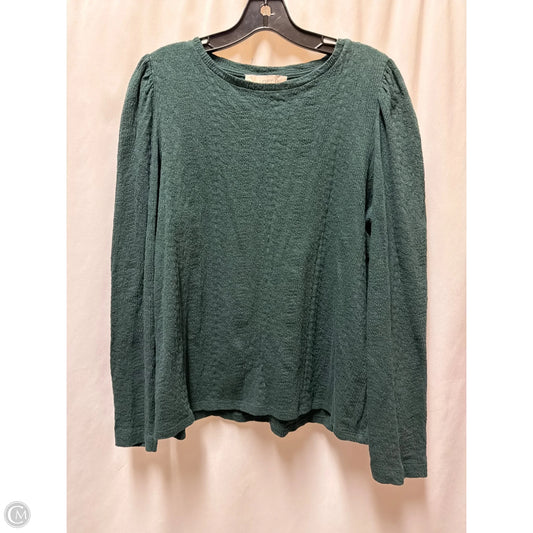 Top Long Sleeve By Loft In Green, Size: L