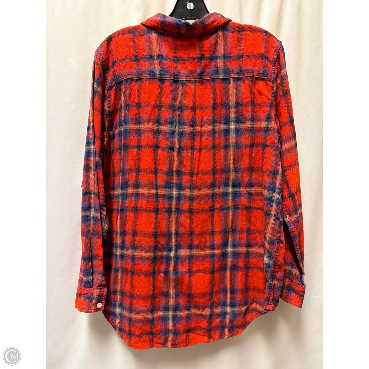 Top Long Sleeve By Mossimo In Red, Size: L