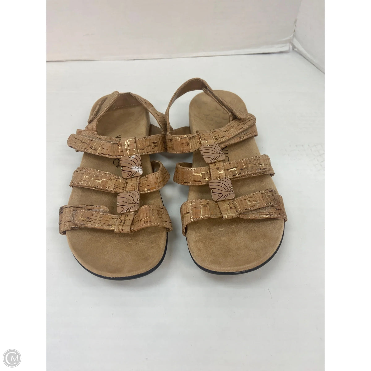 Sandals Flats By Vionic In Brown, Size: 8