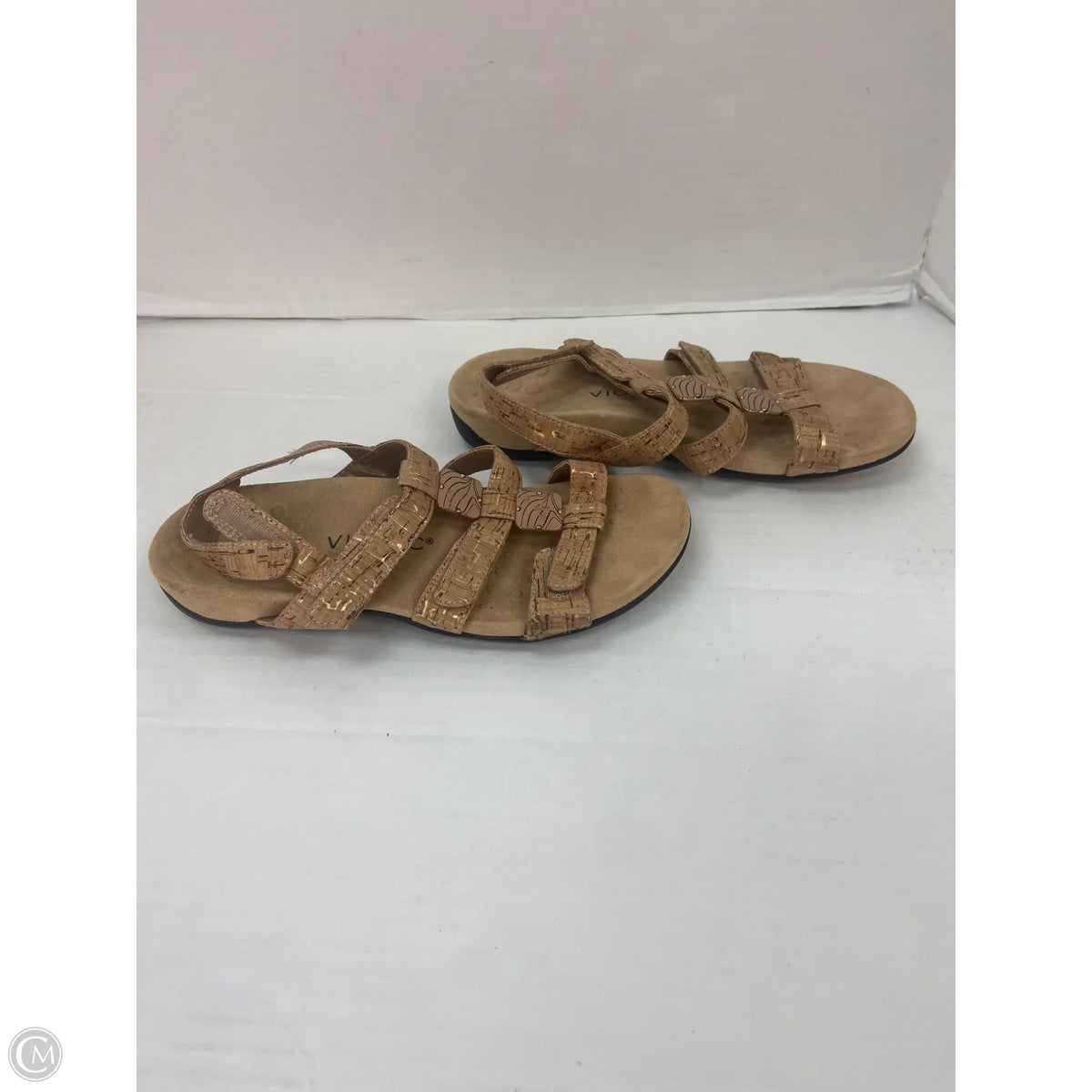 Sandals Flats By Vionic In Brown, Size: 8