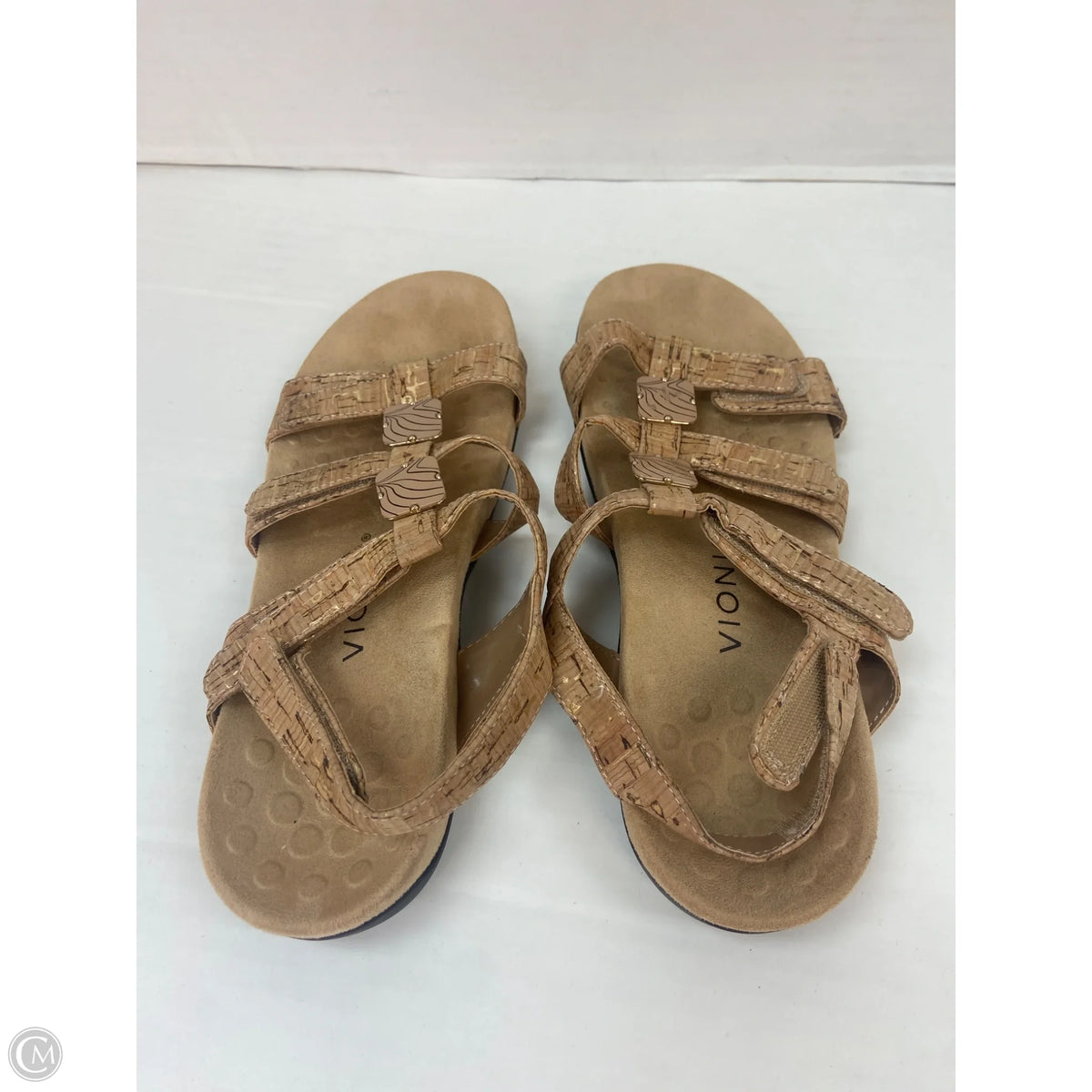 Sandals Flats By Vionic In Brown, Size: 8