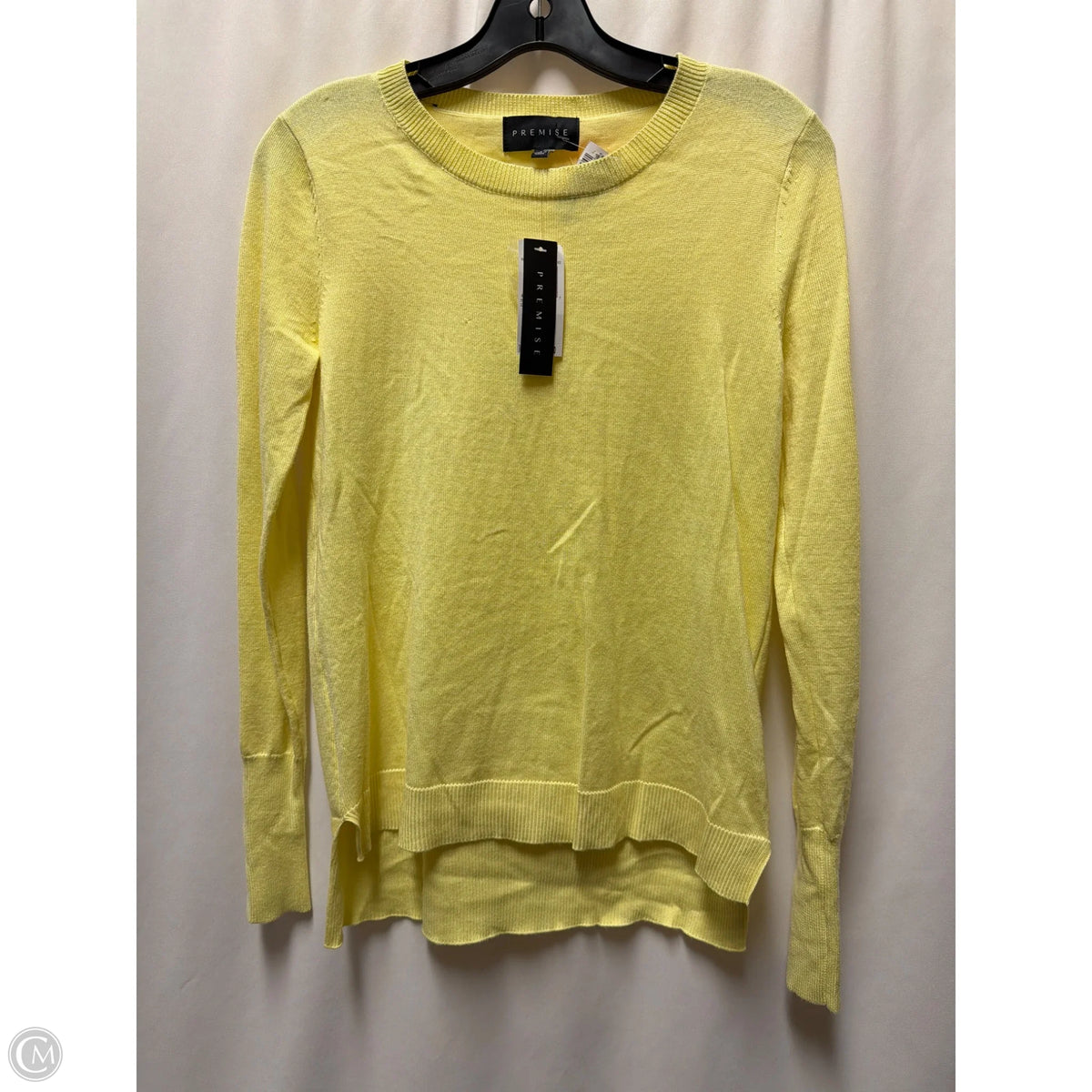 Sweater By Premise In Yellow, Size: S