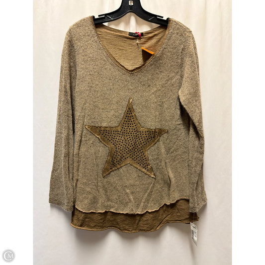 Sweater By Clothes Mentor In Bronze, Size: M