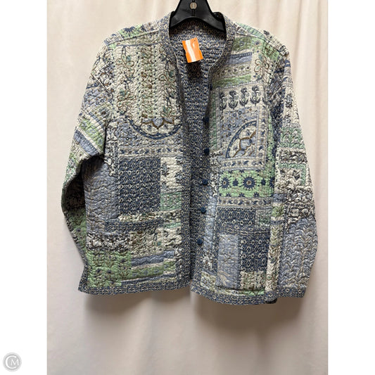 Blazer By Clothes Mentor In Blue, Size: M