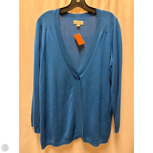 Cardigan By Avenue In Blue, Size: L