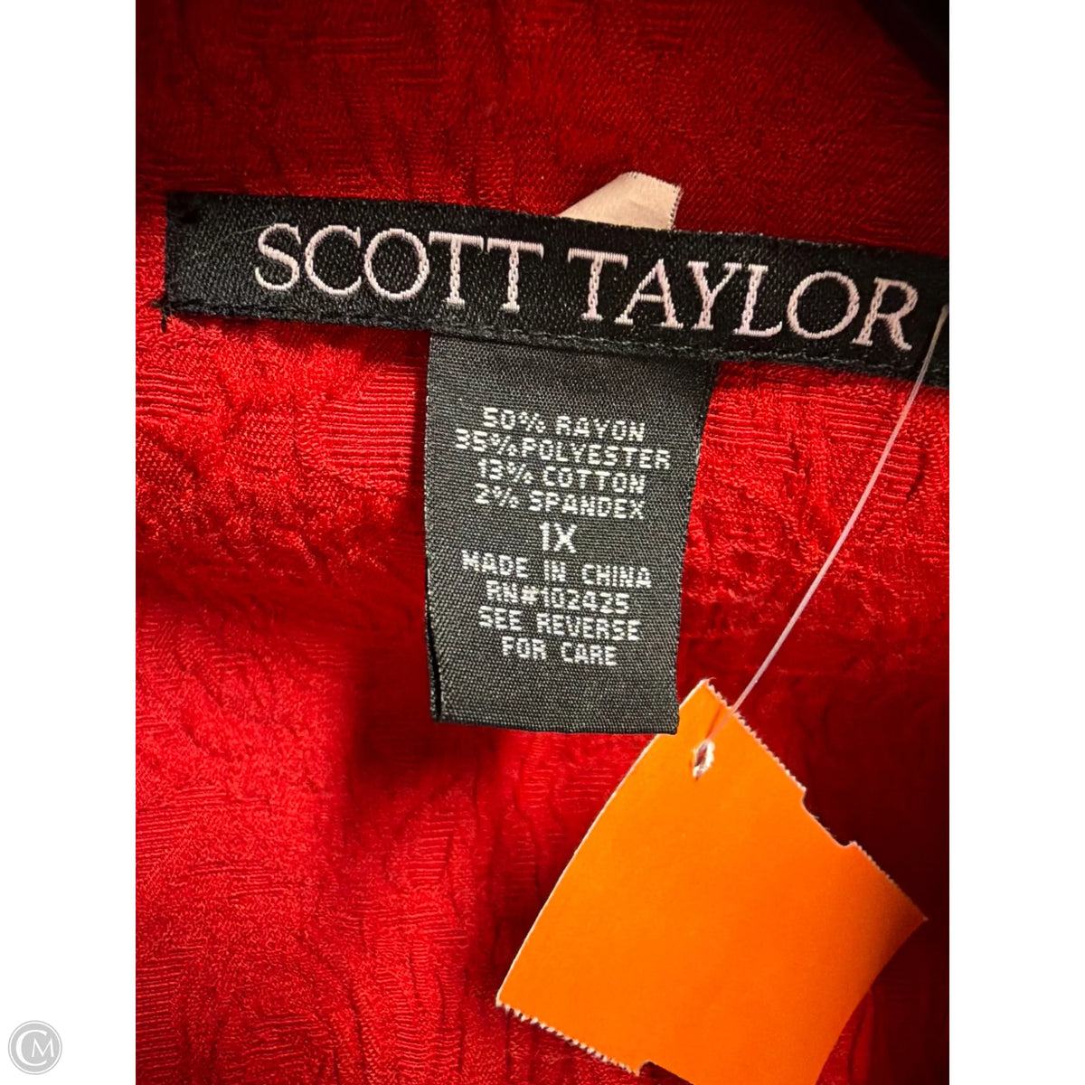 Blazer By Scott Taylor In Red, Size: 1x