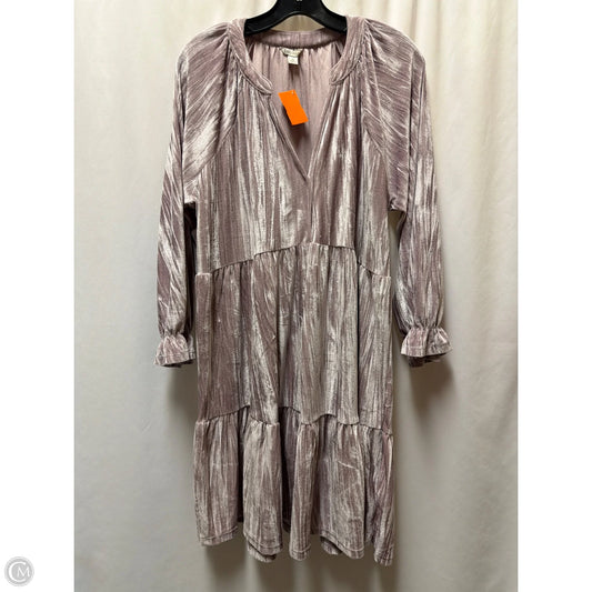 Dress Casual Midi By Cato In Purple, Size: Xl