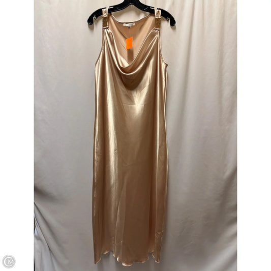 Dress Casual Maxi By Clothes Mentor In Gold, Size: Xl