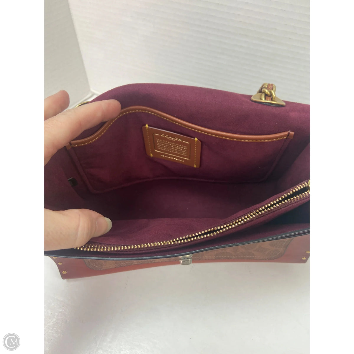 Crossbody Designer By Coach, Size: Medium