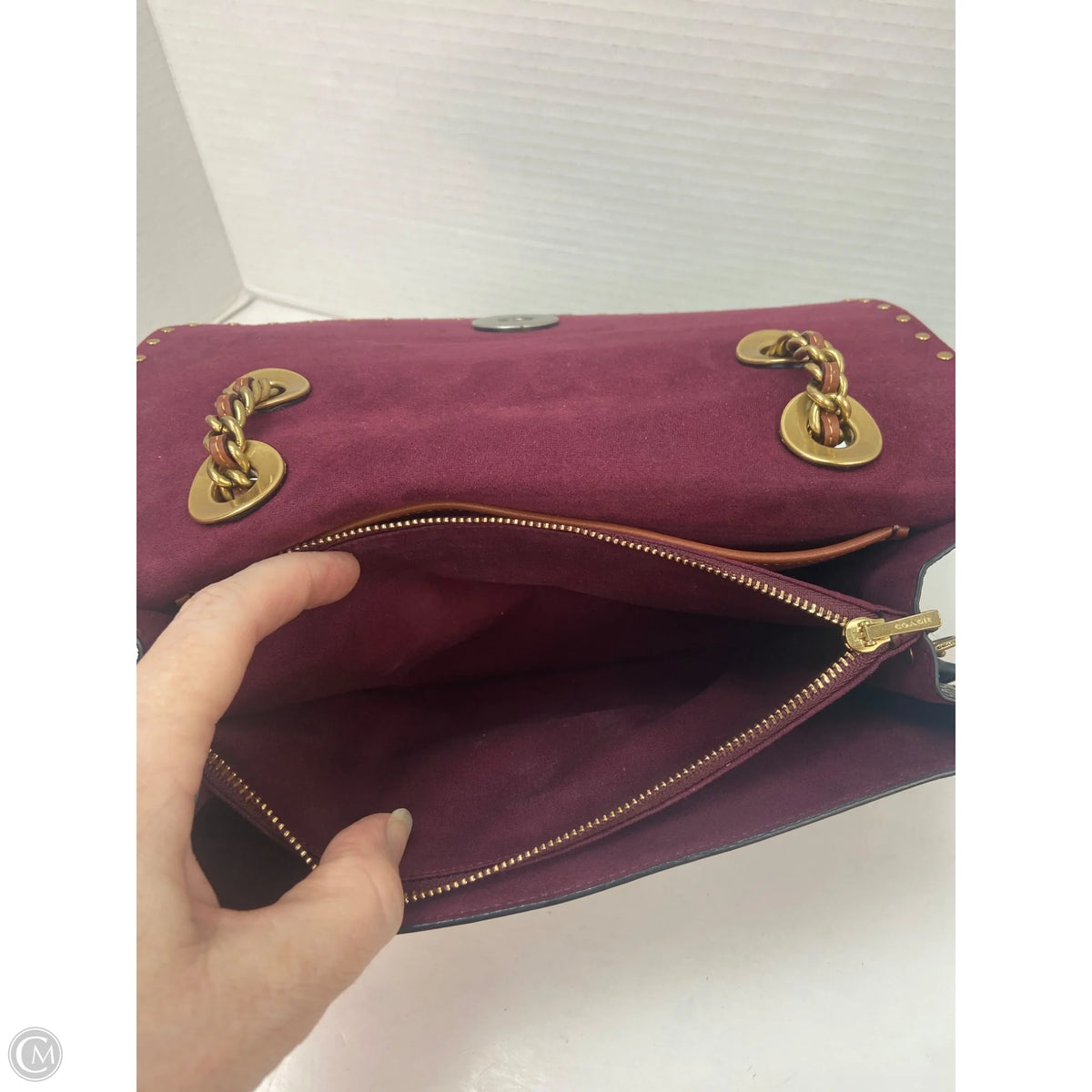 Crossbody Designer By Coach, Size: Medium