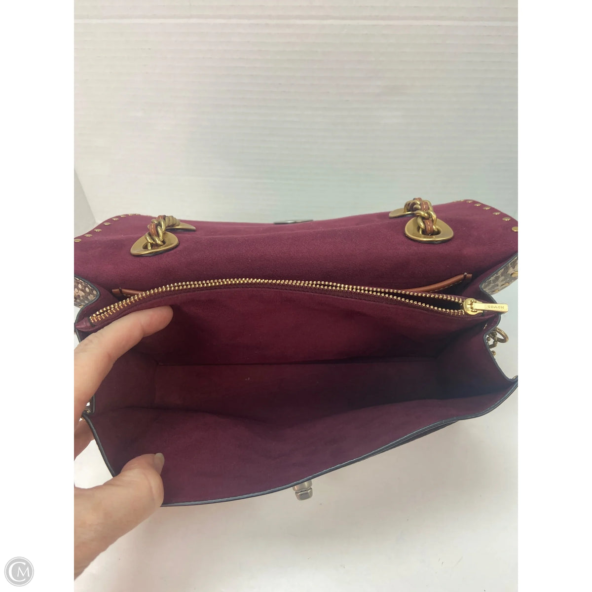 Crossbody Designer By Coach, Size: Medium