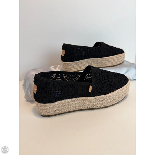 Shoes Flats By Toms In Black, Size: 7.5