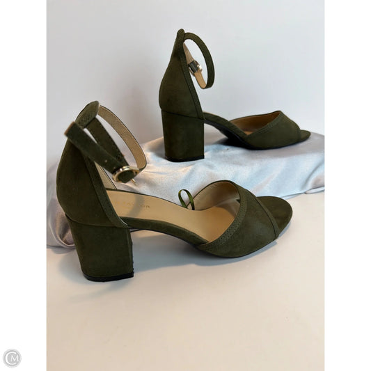 Shoes Heels Block By Ann Taylor In Green, Size: 6.5
