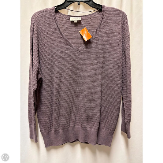Sweater By Loft In Purple, Size: M