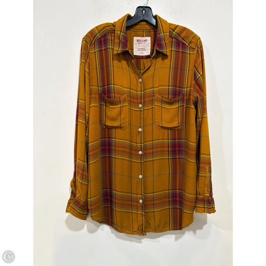 Top Long Sleeve By Mossimo In Orange, Size: Xl