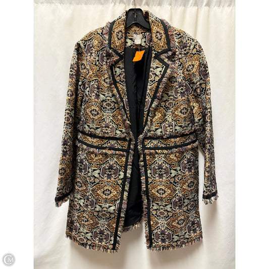 Jacket Other By Chicos In Multi-colored, Size: L