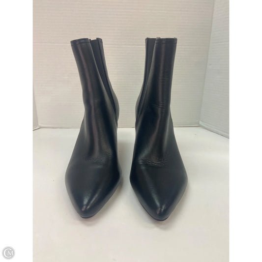 Boots Ankle Heels By Clothes Mentor In Black, Size: 9.5