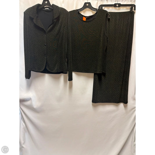 Skirt Suit 3pc By Clothes Mentor In Black, Size: L