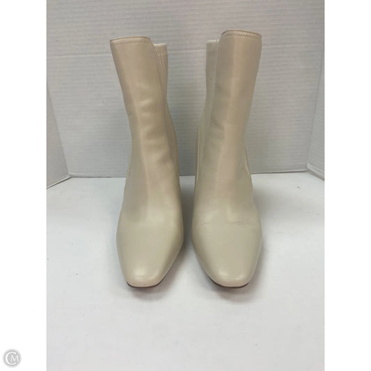 Boots Ankle Heels By Vince Camuto In Cream, Size: 9.5