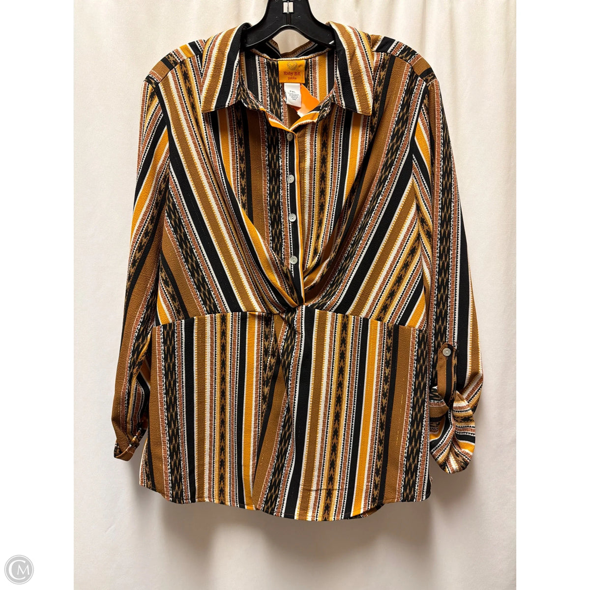 Top Long Sleeve By Ruby Rd In Orange, Size: Xlp