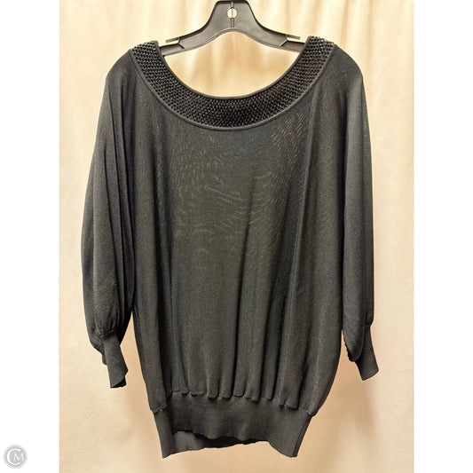 Top Long Sleeve By Dana Buchman In Black, Size: M