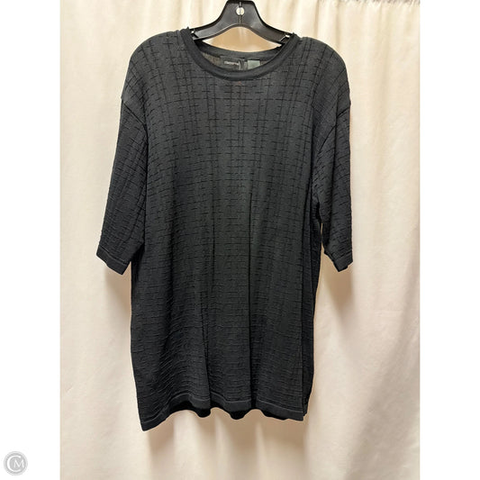 Top Short Sleeve By Clothes Mentor In Black, Size: L
