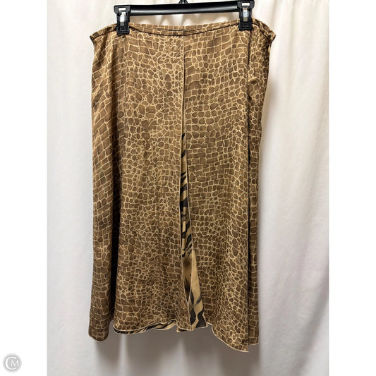 Skirt Midi By Josephine Chaus In Brown, Size: Xl