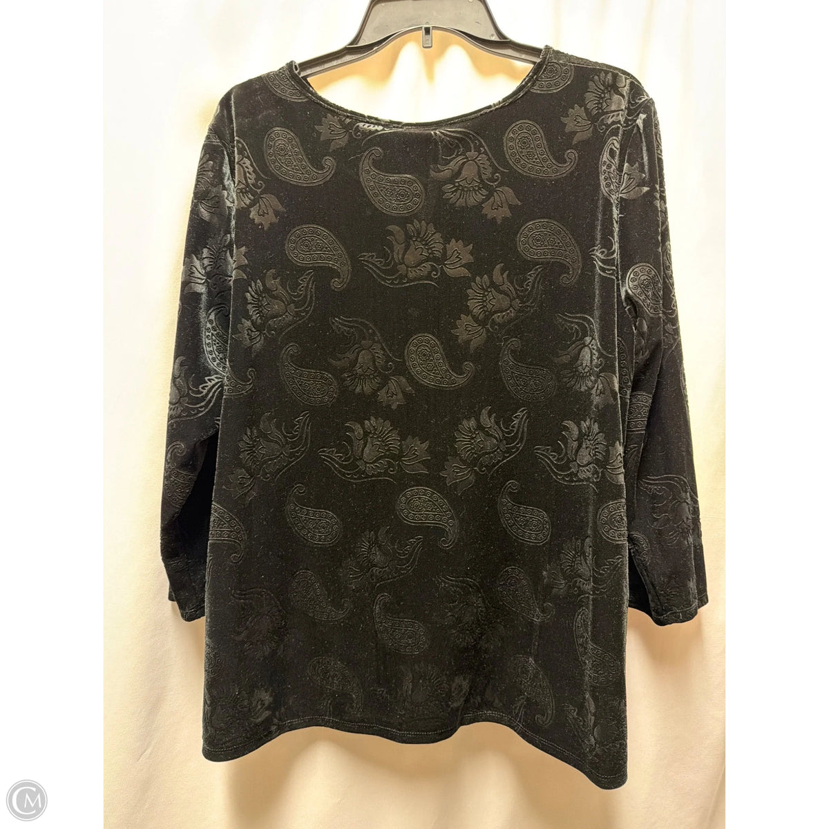 Top Long Sleeve By Ruby Rd In Black, Size: L